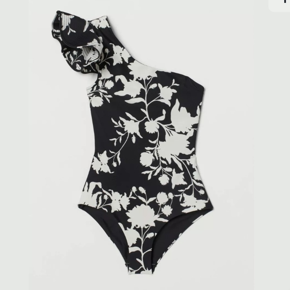 NWT Johanna Ortiz x H&M One Shoulder Swimsuit XL. Never worn.